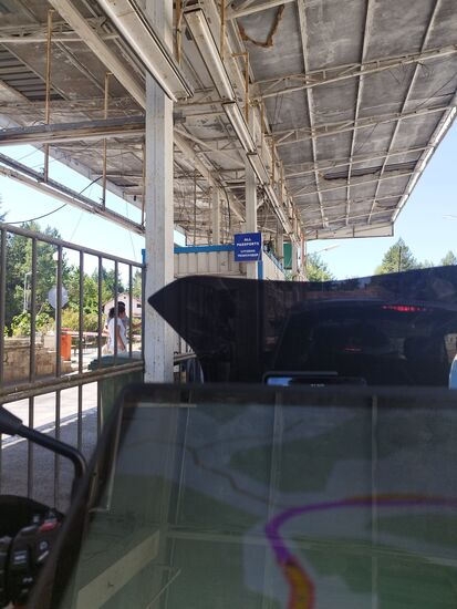 Grenzübergang in den Kosovo