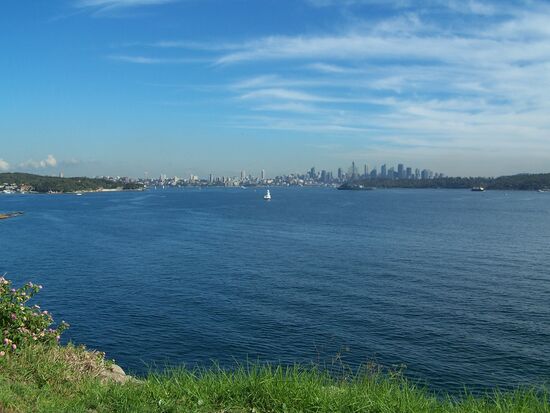 Und in der anderen Richtung der weite Blick zurück in die City.