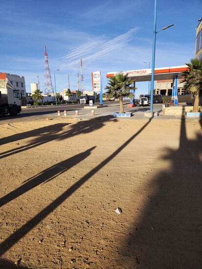 Die günstigste Tankstelle, an der wir in Marokko getankt haben