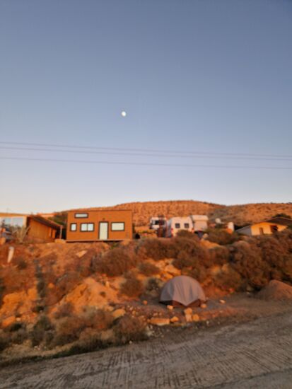 Es gibt auch Bungalows, die man mieten kann