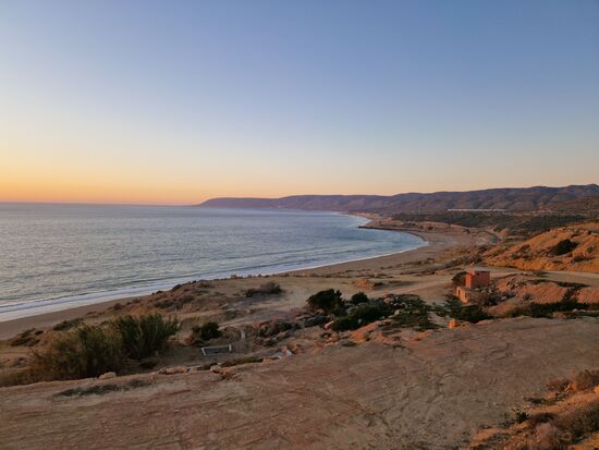 Kurz vor Sonnenaufgang