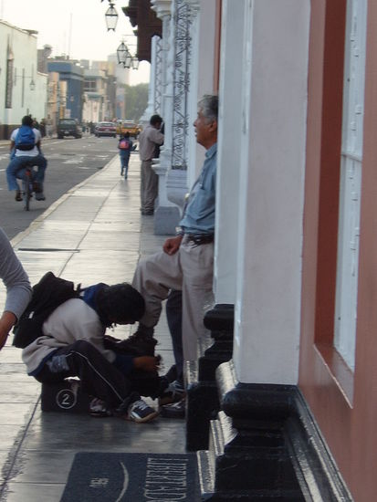 Ein peruanischer Tourist, der sicher keine 8 Soles bezahlt hat