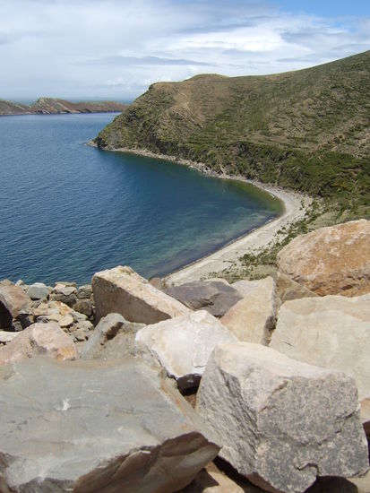 Blick von Chinkani auf den See