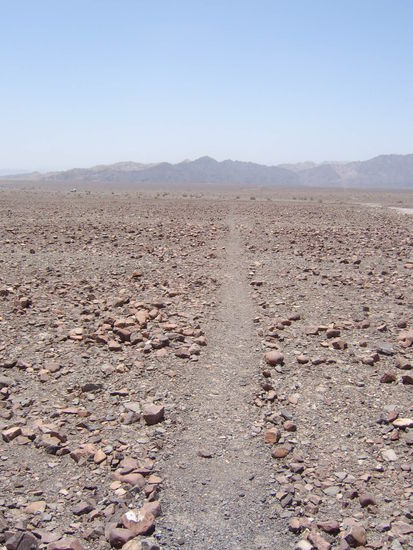 Eine der schnurgeraden Linien von Nahe