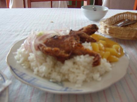 1/4 Cuy con papas y arroz