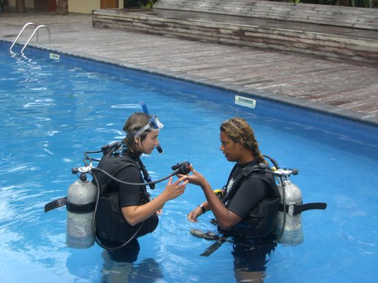 meine Tauchlehrerin Fredrina