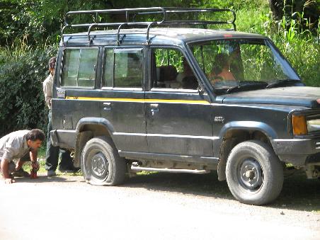 Start der Trekkingtour mit Hindernissen