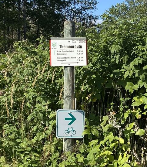 Gleich haben wir es geschafft. Unsere Themenroute heute war "Abendessen in idyllischer Lage".