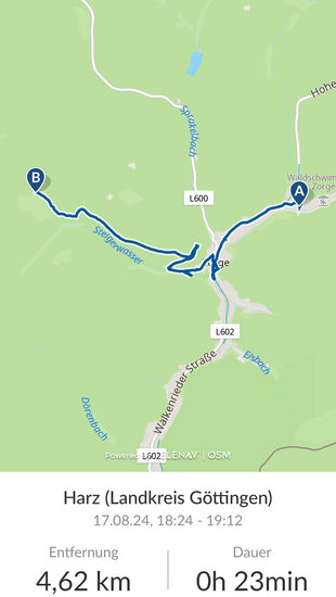 Warum dieser erste Abschnitt auf dem Rückweg extra aufgezeichnet wurde, kann ich nicht mehr sagen.