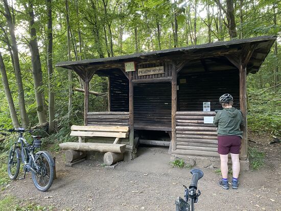 Hier sollte ein Geocache sein. Leider nicht gefunden 