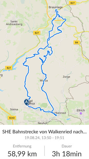 Thomas' Aufzeichnung vom Bosch System (gesamte Tour).