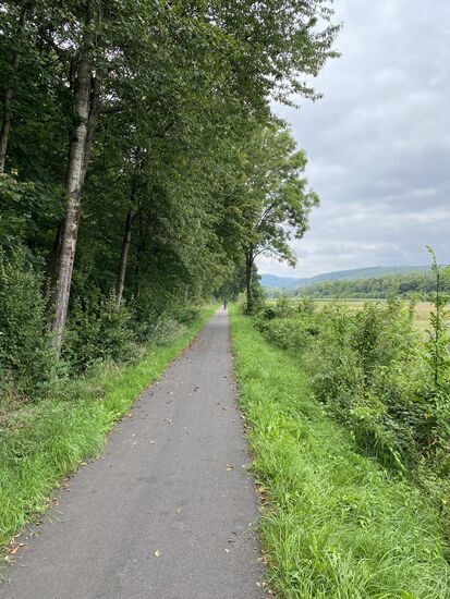 Teilweise geht es sehr lange nur gerade aus.