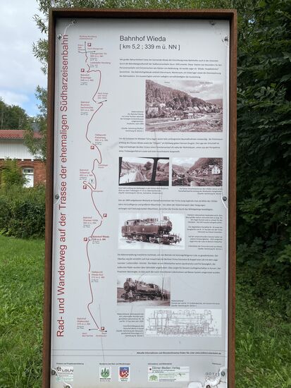 Weitere 1,8km und 27 Höhenmeter geschafft.