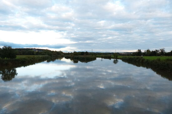 Auf der Brücke über die Meurthe bei Laneauville