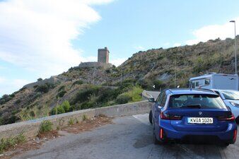 Auf dem Weg einer Rundfahrt von Giardini Naxos nach Castelmola.