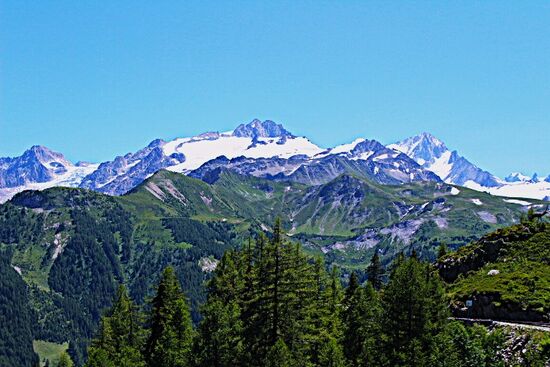 dann der erste Bergblick