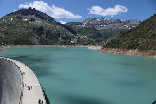 Auch tief: der Stausee