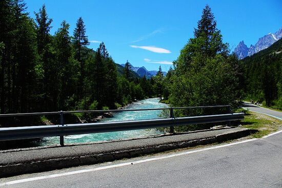 Blick auf die Straßenführung