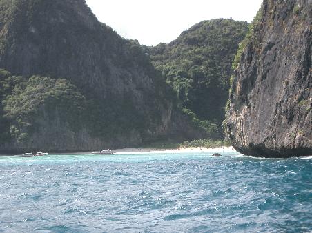 Der Strand an dem der Film "The Beach" gedreht wurde