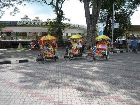 Verschwulte Fahrrad Taxis in Melakka