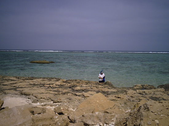 von aussen total unscheinbar, aber dort gibt es unterhalb der Wasseroberflaeche eine ganz andere Welt!