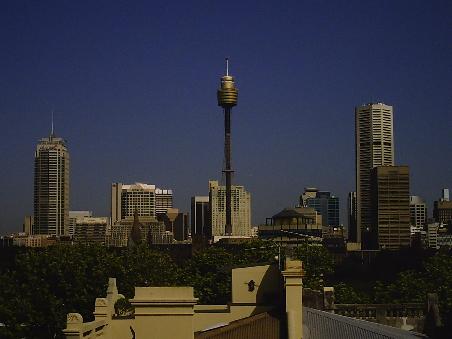 Blick vom Dach unseres ersten Hostels