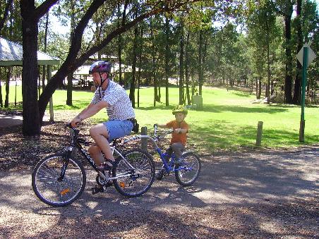 per Tandem durch den Dubbo Zoo