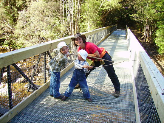 Sperre auf dem Weg nach Platypus Bay (Schnabeltier Bucht)