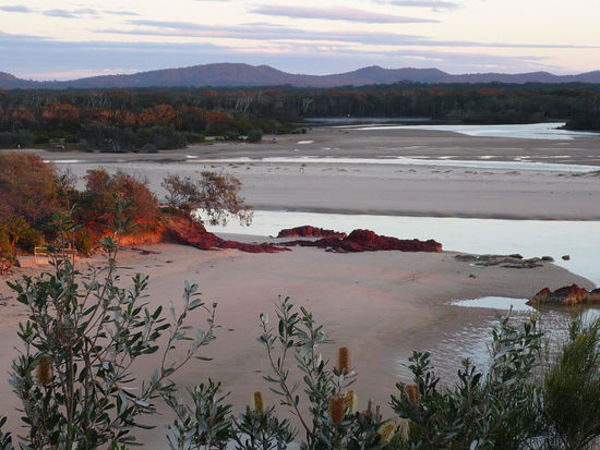 Flussmündung bei Red Rock