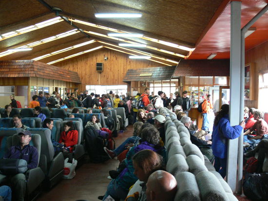 Gleich gehen wir an Board.