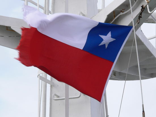 Steife Brise an Deck der Magellanes