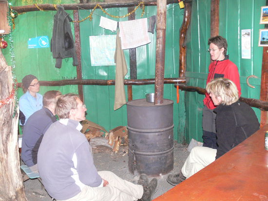 Wenigstens in Ofennähe ist es warm.
