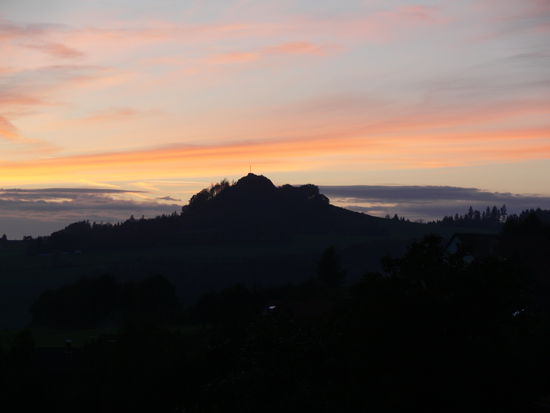 Der Wachtküppel im Sonnenuntergang