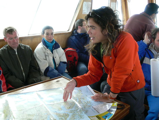 Unser Guide beim Erklären der Route