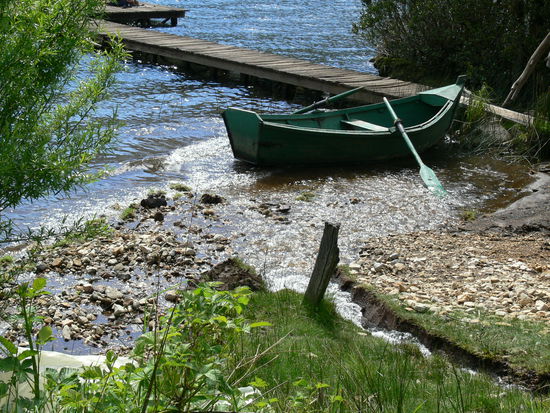 Bootssteg am Campingplatz