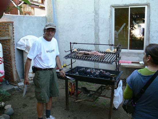 Frohnatur Erik Wohlenberg als maestro de asado