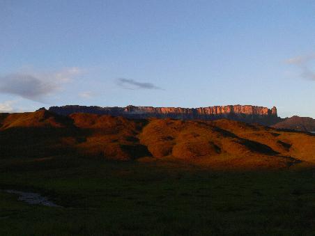 Unser Abschiedsgruss: Abendstimmung am Roraima