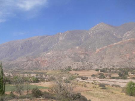 Auf dem Weg nach Salta geht es durch den Quebrada de Humahuaca Canyon
On the way to salta the Quebrada de Humahuaca canyon is passed