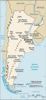 Die Karte von Argentinien
The map of Argentina