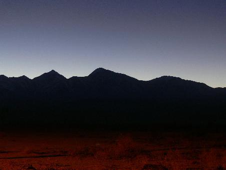 Cordillera Calingasta in der Nacht
Cordillera Calingasta at night