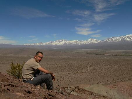 Valle Calingasta und ich von der anderen Talseite
Valle Calingasta and me from the other side of the valley