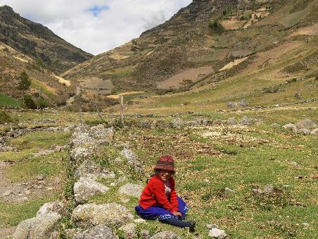 Indio Chica im Andenhochland bei Alausi (Riobamba)