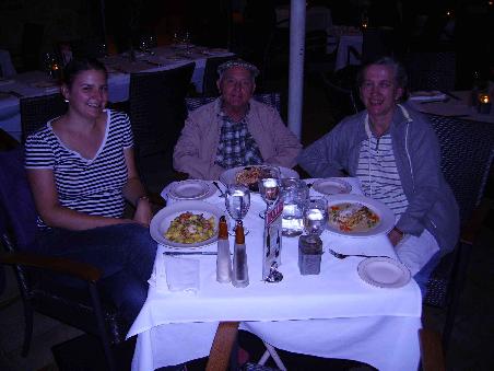 Abendessen mit Roby und ihrem Ehemann Dennis