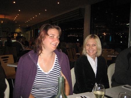 Ich und Tammy beim Willkommensessen in Brisbane