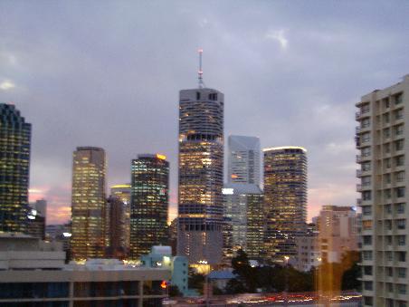 Aussicht meines Zimmers in der Wohnung am Kangaroo Point