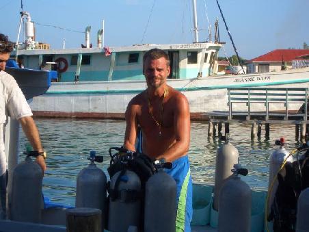 Norm, der wohl verrueckteste Divemaster auf Utila