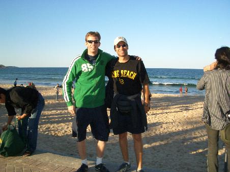 Martin und Timur an Manly Beach