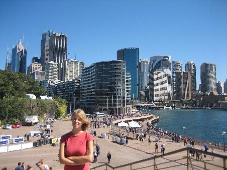 Stephi vor Skyline Sydney's