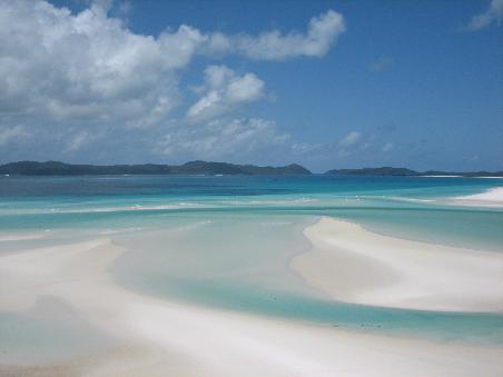 Paradies Teil II - Whitehaven Beach (Achtung, das ist kein Gemaelde, es sieht dort wirklich so aus)