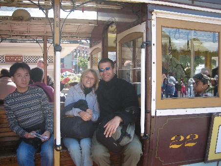Cable Car fahren - wir sind halt schon echte Touristen! Manchmal klappt das "blending in" nicht wirklich!